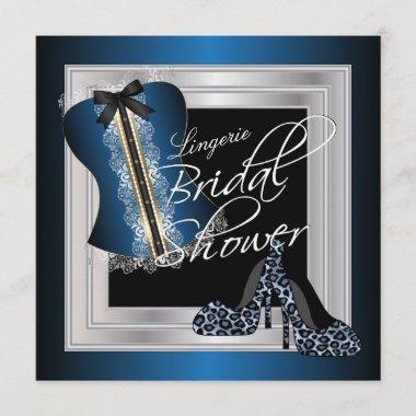 Glamorous Lingerie Bridal Shower | Blue Invitations