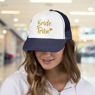 Gold Bride Tribe Heart Bachelorette Trucker Hat