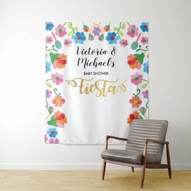 Gold Foil Mexican Fiesta Embroidery backdrop