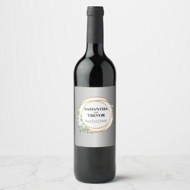 Golden Vines: A Silver Serenade Wine Label
