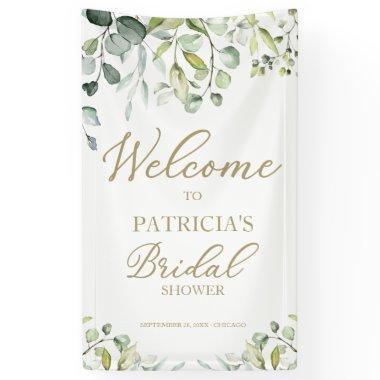 Greenery Eucalyptus Bridal Shower Welcome Banner