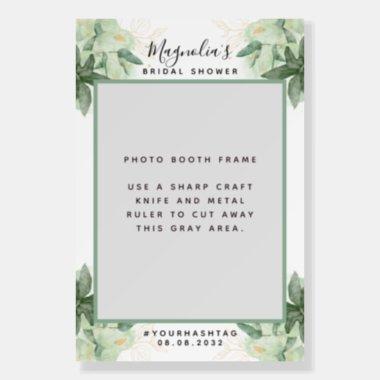 Greenery Gold Bridal Shower Photo Booth Prop Frame Foam Board