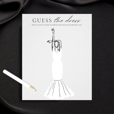 Guess the Dress Bridal Shower Game Minimalist Flyer