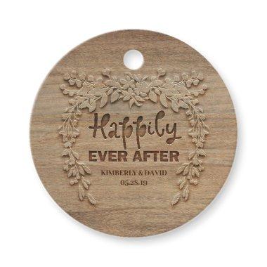 Happily Ever After Rustic Wedding Favor Tags