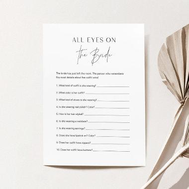 HARLOW All Eyes On Bride Bridal Shower Game Invitations