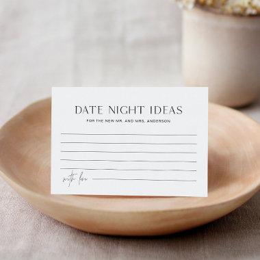 HARLOW Date Night Ideas Bridal Shower Invitations