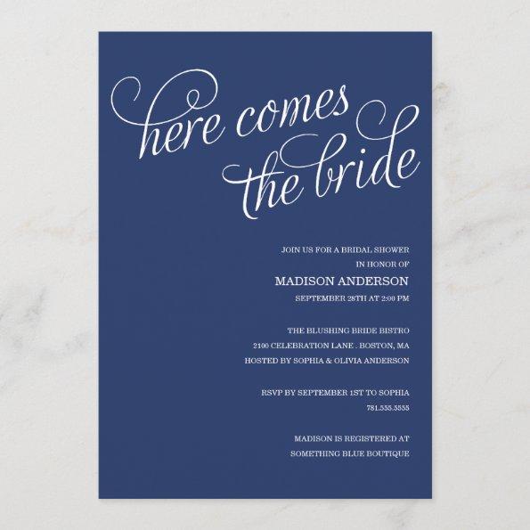 HERE COMES THE BRIDE | BRIDAL SHOWER Invitations
