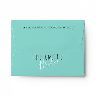 Here Comes The Bride Wedding Bridal Shower Party Envelope