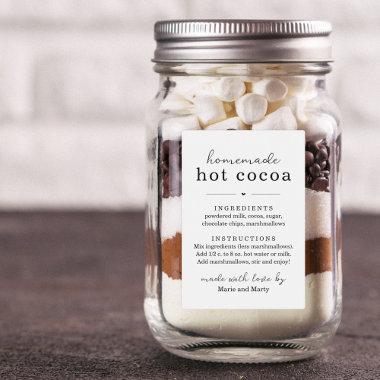 Homemade Hot Cocoa Mix Gift Label