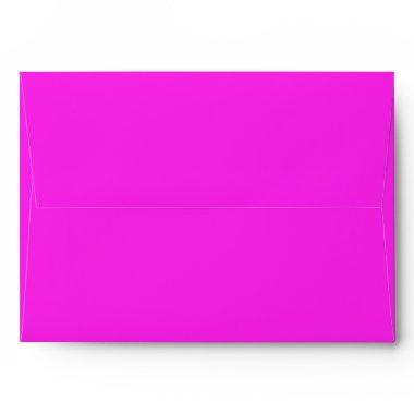 Hot neon pink color A7 envelopes | custom size