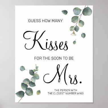 How many kisses for soon to be Mrs shower game Poster