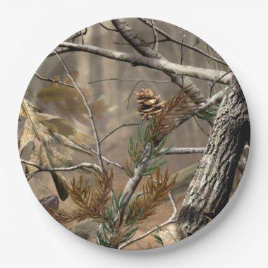 Hunting Camo Camouflage Party Plates for Showers