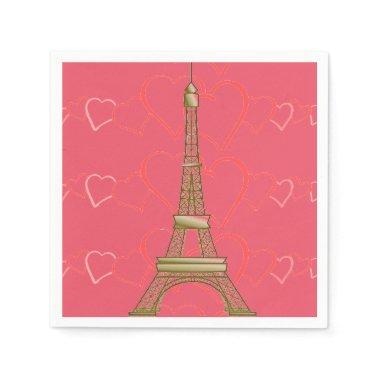 I Love Paris Paper Napkins