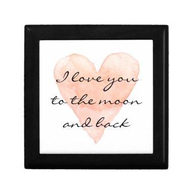I love you to the moon and back gift box