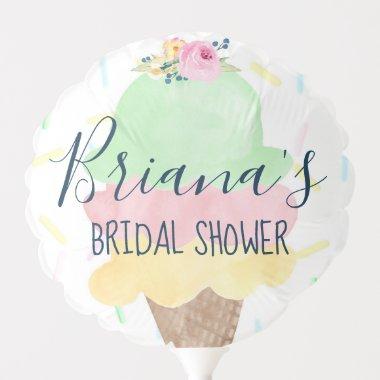 Ice Cream Bridal Shower Balloon