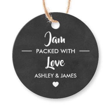 Jam Packed With Love Gift Tags, Wedding Chalkboard Favor Tags
