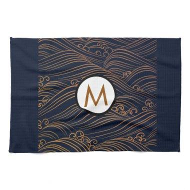 Japanese Style Accent Personalized Tea Towel