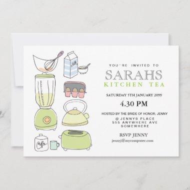 Kitchen Tea Bridal Shower Party Invite