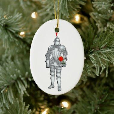 Knight in Shining Armor Ceramic Ornament