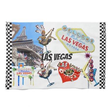 Las Vegas Landmarks Kitchen Towel