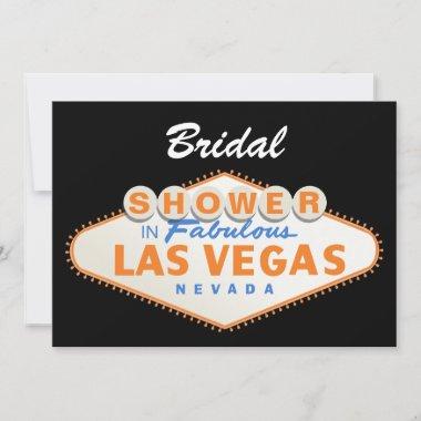 Las Vegas sign destination wedding bridal shower Invitations