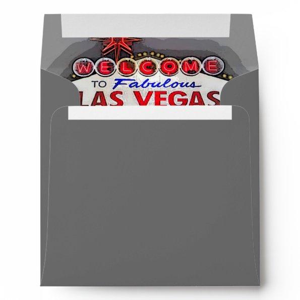 Las Vegas Sign silver Envelope