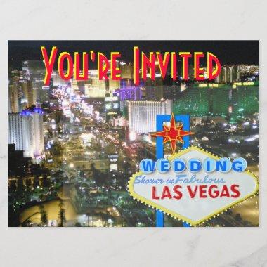 Las Vegas Wedding Shower Invitations