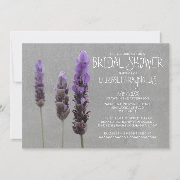 Lavender Bridal Shower Invitations