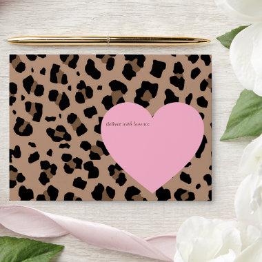 Leopard and Pink Party Envelopes
