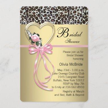 Leopard Bridal Shower Invitations
