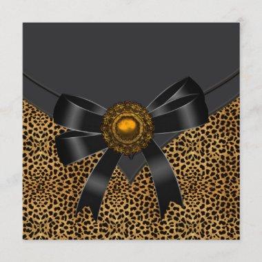 Leopard Party Invitations