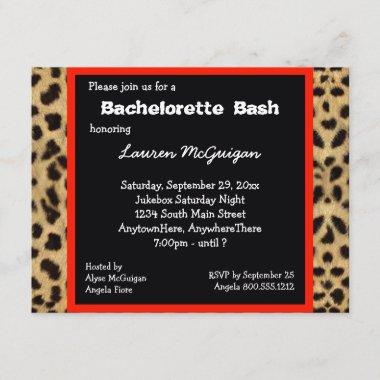Leopard Print Party Invitations