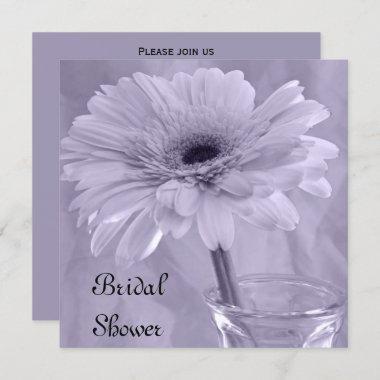 Light Purple Daisy Bridal Shower Invitations