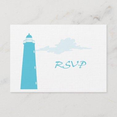 Lighthouse wedding RSVP