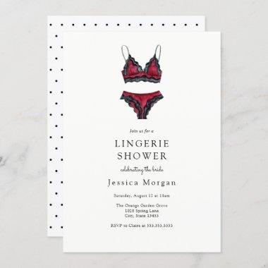 Lingerie Bridal Shower Invitations
