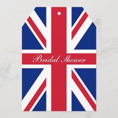 london UK flag union jack british bridal shower Invitations