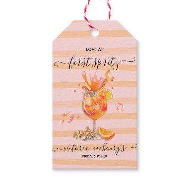 Love at first Spritz Bridal Shower Gift Tags