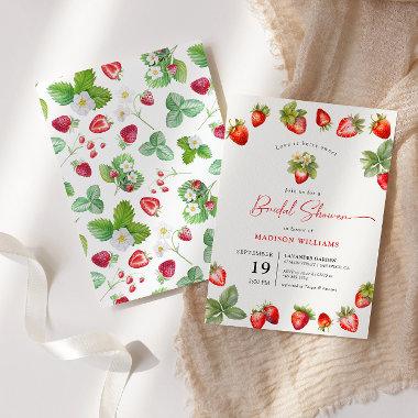 Love Is Berry Sweet Bridal Shower Strawberry Invitations