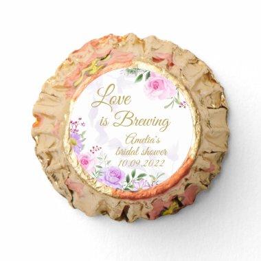 Love is Brewing - Floral Elegant Bridal Shower Reese's Peanut Butter Cups
