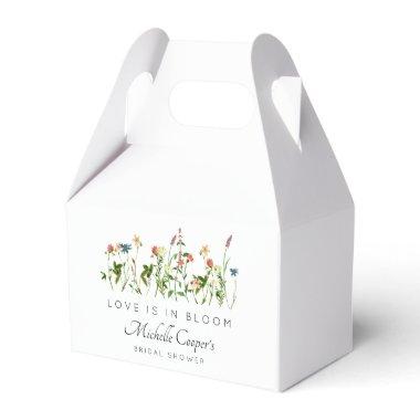 Love is in Bloom Bridal Shower Favor Boxes