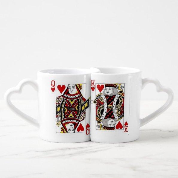 Love Queen and King of Hearts Mugs