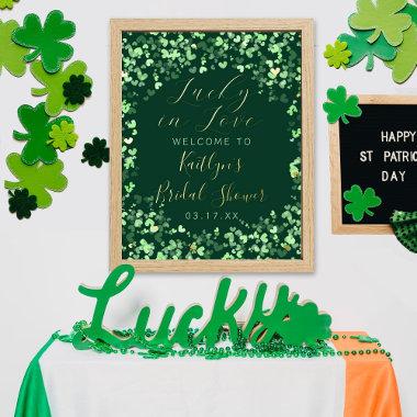 Lucky In Love St. Patrick's Day Bridal Shower Foil Prints