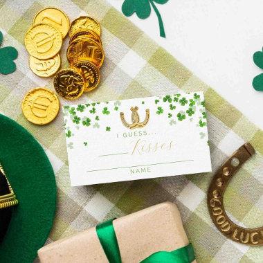 Lucky In Love St. Patrick's Day Bridal Shower Game Enclosure Invitations