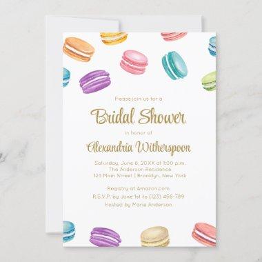 Macaron French Bridal Shower Invitations