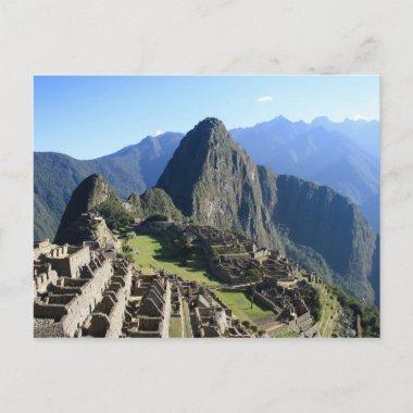 Machu Picchu Peru Bridal Shower Game PostInvitations