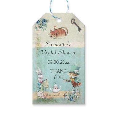 Mad Hatter Tea Party Bridal Shower Thank You Gift Tags
