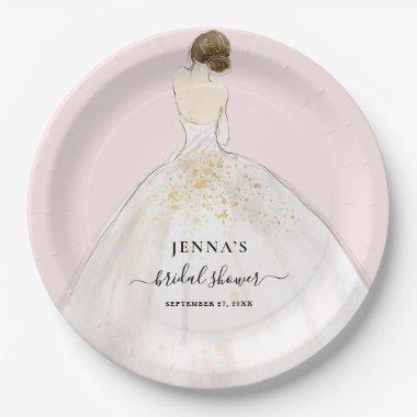 Magnolia Bride Bridal Shower Paper Plate