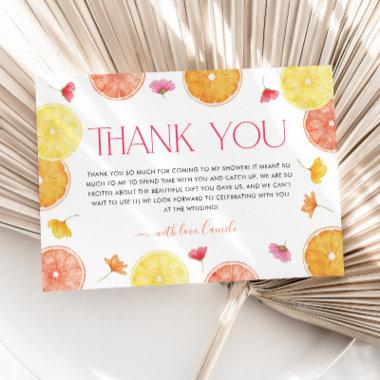 Main Squeeze Citrus Bridal Shower Thank You Invitations