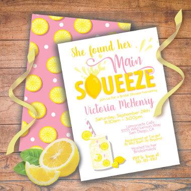 Main Squeeze Lemon Bridal Shower Invitations