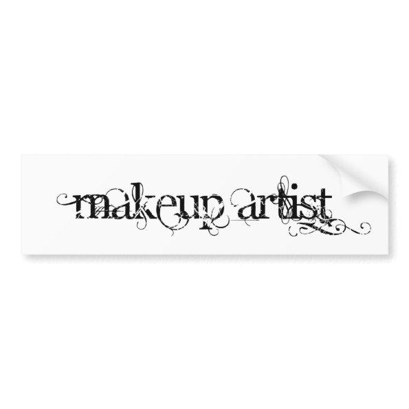 Makeup Artist Bumper Sticker